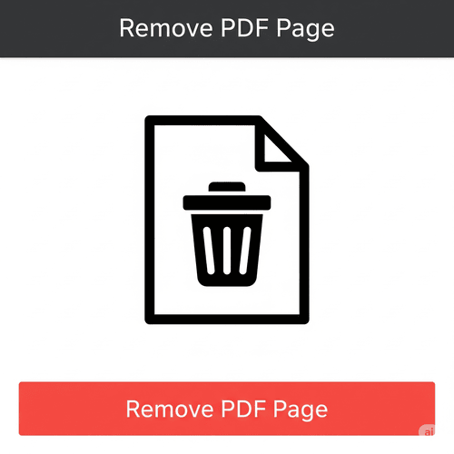 Remove selected pages from PDF file tool